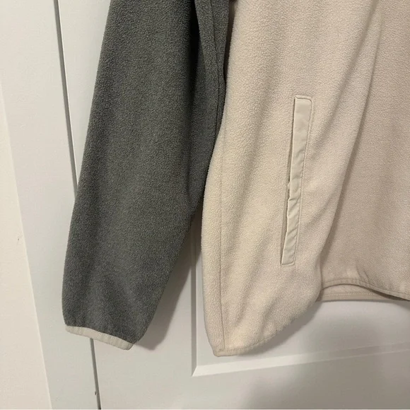 Columbia Sportswear Company Cream Grey Snap Fleece Pullover Sweater Size XL - Picture 3 of 12
